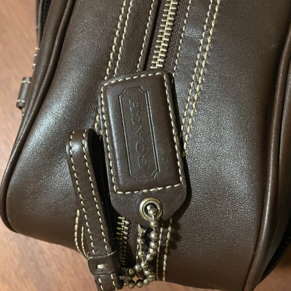 Vintage Coach Soho Hamilton Brown Leather EW Satchel Shoulder Bag 10580 - Picture 4 of 12